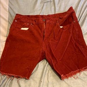 Levi shorts.